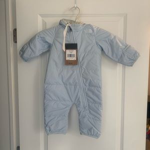 NWT The North Face Baby Snowsuit Coat Light Blue
